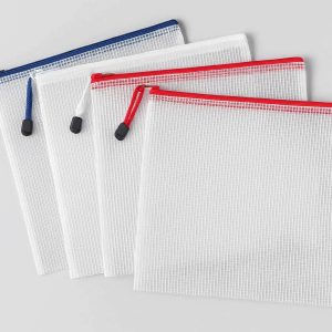 12 Mesh File Folders with Zipper Closure for Secure Document Storage