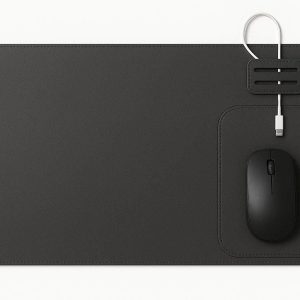 4 Multifunctional Desk Mat with Built in Mouse Pad and Cable Organizer